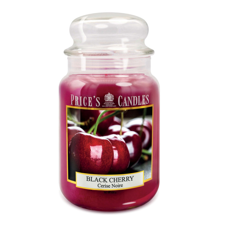 Bougie large (19.5x10cm) BLACK CHERRY