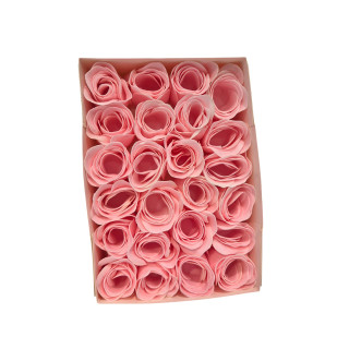 24 roses en papier de savon,senteur  Rose