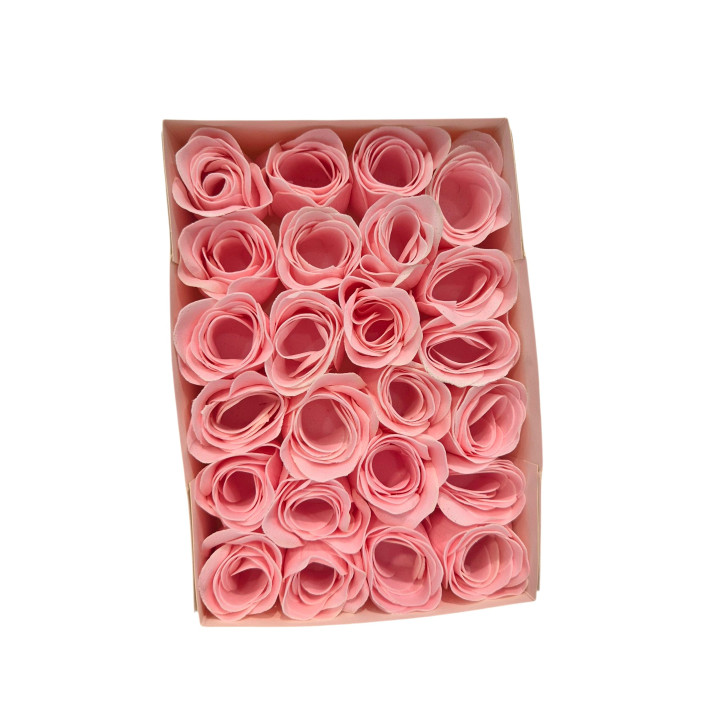 24 roses en papier de savon,senteur  Rose
