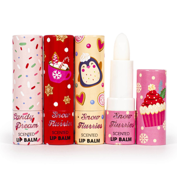 Coffret 4 baumes lèvres SUGAR FROSTED LAND, 4 senteurs