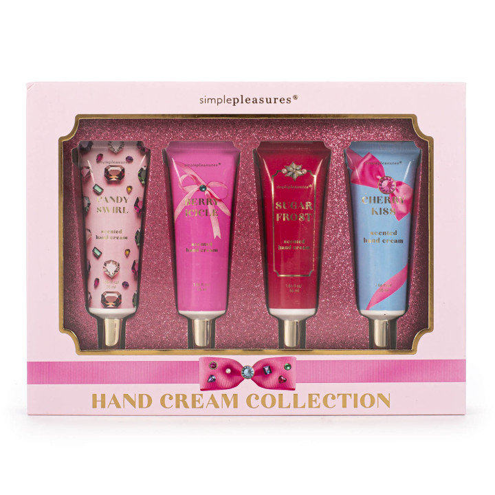 Coffret 4 crèmes mains BEJEWELED, 4 senteurs