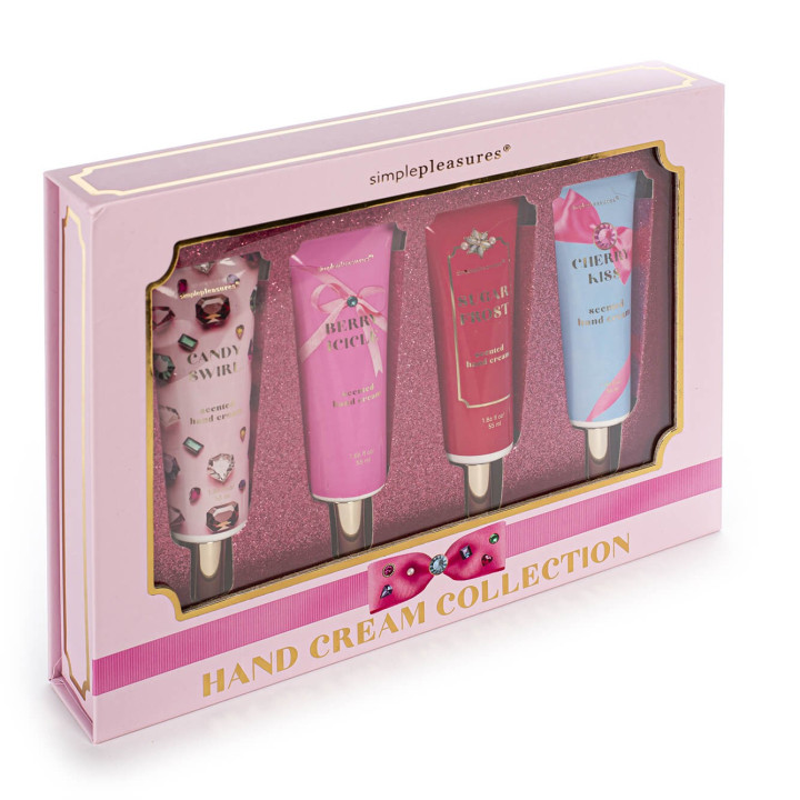 Coffret 4 crèmes mains BEJEWELED, 4 senteurs
