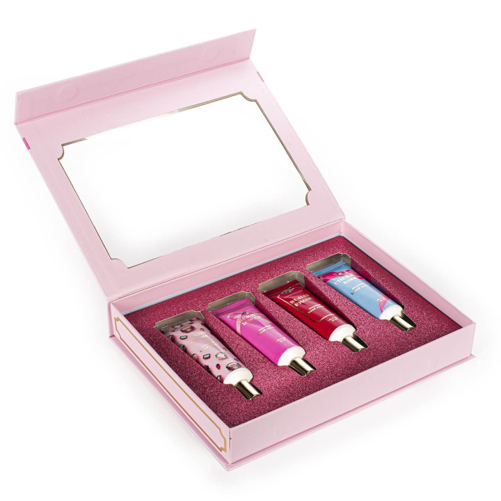 Coffret 4 crèmes mains BEJEWELED, 4 senteurs