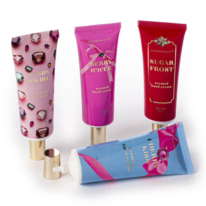 Coffret 4 crèmes mains BEJEWELED, 4 senteurs