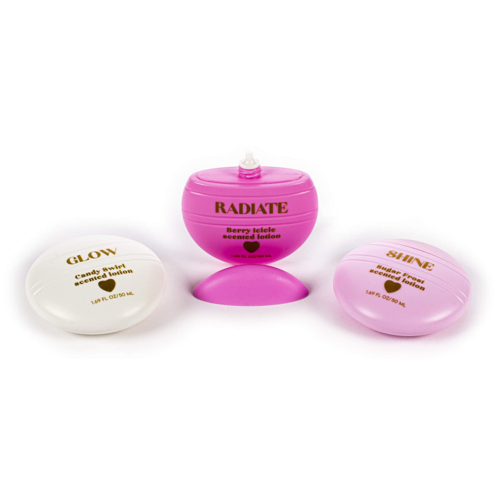 Coffret 3 lotions corps BEJEWELED, 3 senteurs