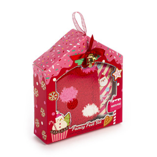 Coffret pour les pieds +chaussettes peluche SUGAR FROSTED LAND