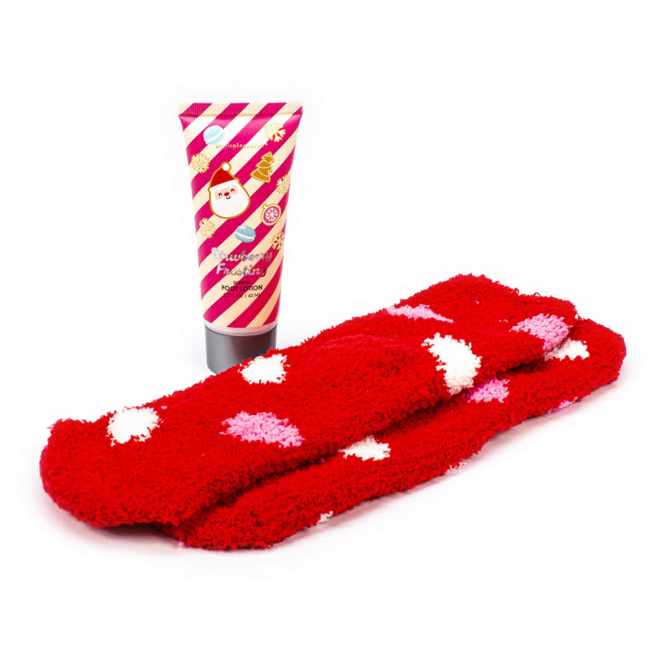 Coffret pour les pieds +chaussettes peluche SUGAR FROSTED LAND