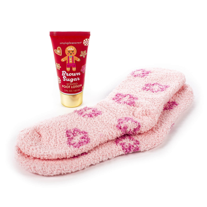 Coffret lotion pieds +chaussettes SUGAR FROSTED LAND