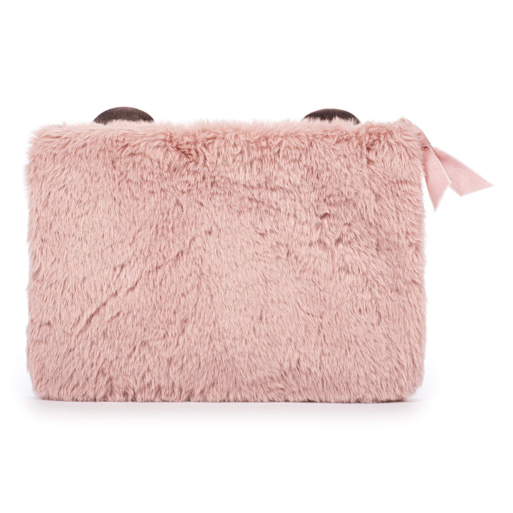 Trousse de toilette SWEET PASTEL (25x17,5 cm) peluche rose