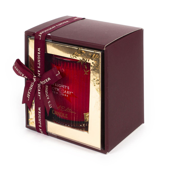 Bougie parfumée 150g LUXURY WINTER dans photophore en verre
