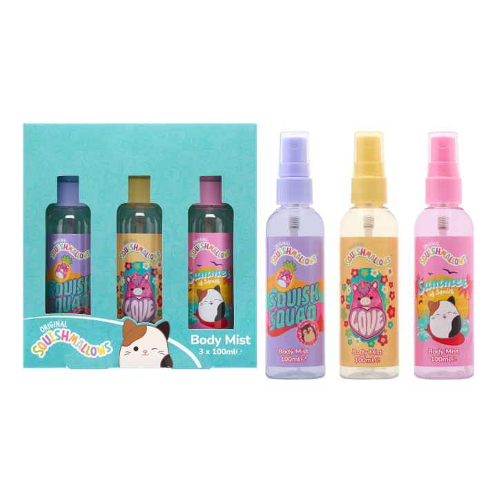 Coffret 3 brumes corps SQUISHMALLOWS