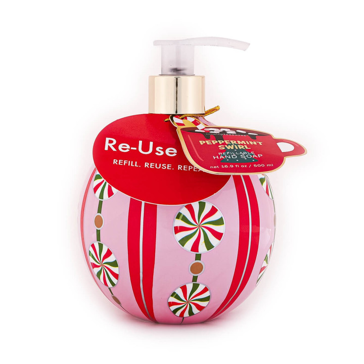 Distributeur de savon liquide 500ml BOULE, 3 modèles/senteurs assortis