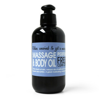 PROMO Huile de massage  200ml JUST NO NONSENSE parfum coton propre &frais