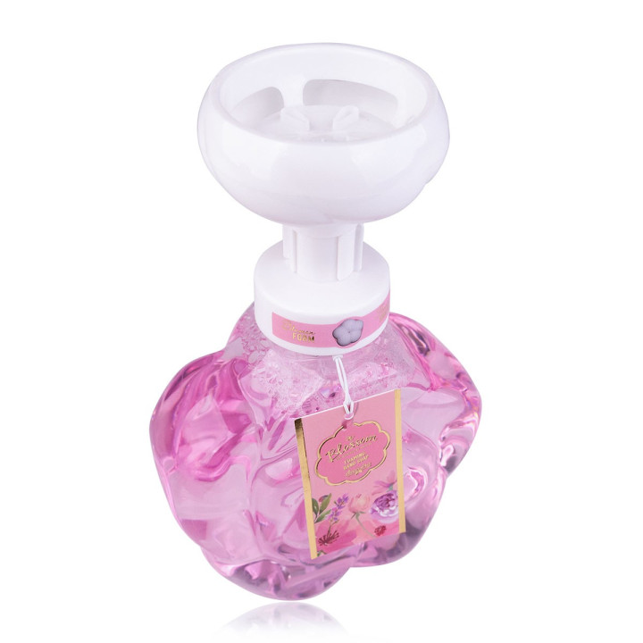Distributeur savon mains mousse en forme de fleur  500ml BLOSSOM, senteur Lilas Rose