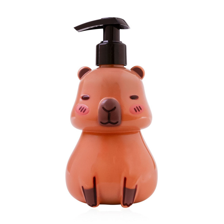 Distributeur savon mains 300ml CAPYBARA, senteur Fresh Strawberry