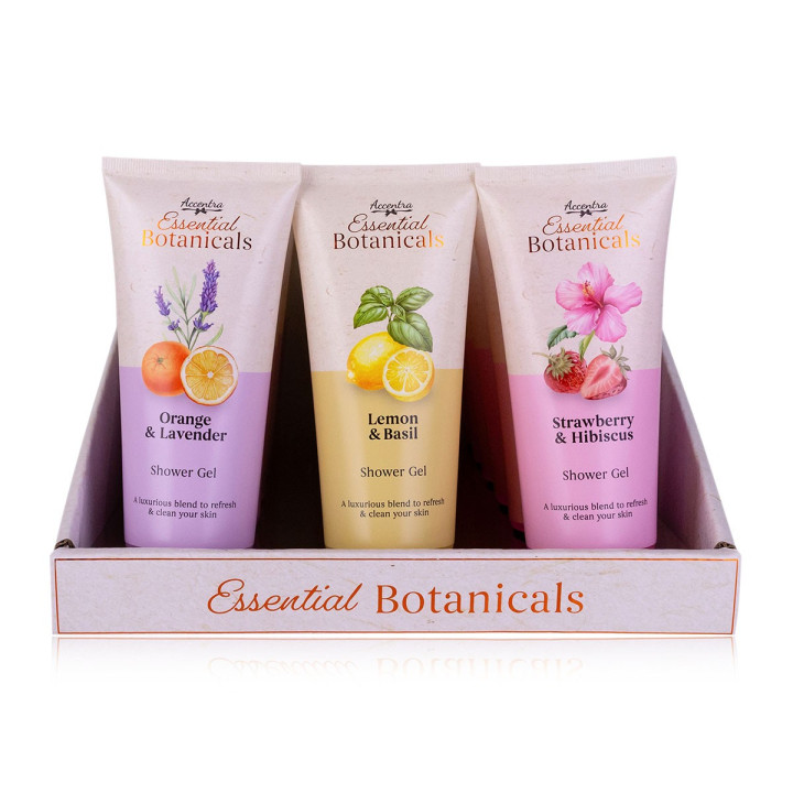 Gel douche ESSENTIAL BOTANICALS, 3 modèles assortis