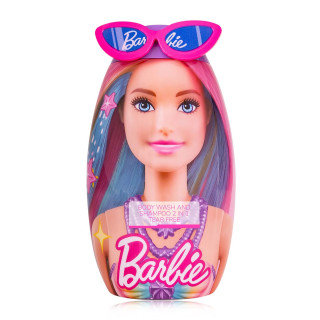 Gel douche 2en1 pour corps & cheveux 400ml BARBIE, senteur Vanille