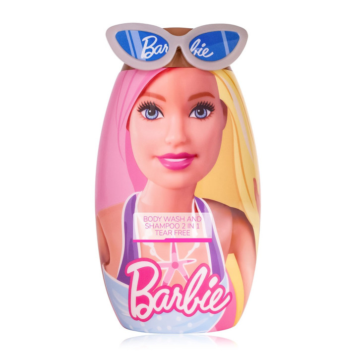 Gel douche 2en1 pour corps & cheveux 400ml BARBIE, senteur Vanille