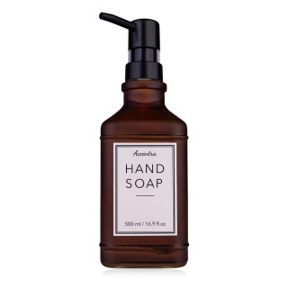 Distributeur savon mains en verre 500ml senteur White Tea