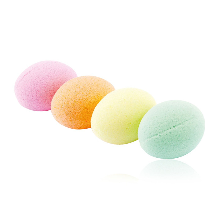Œufs effervescents 60g, 4 modèles assortis
