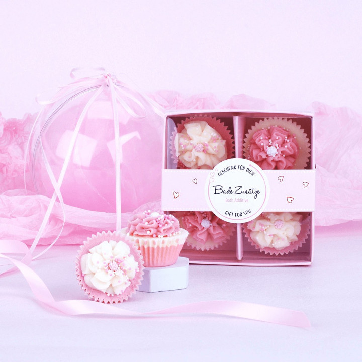 Coffret de 4 Cakes  crémeux pour le bain CANDY CRUSH