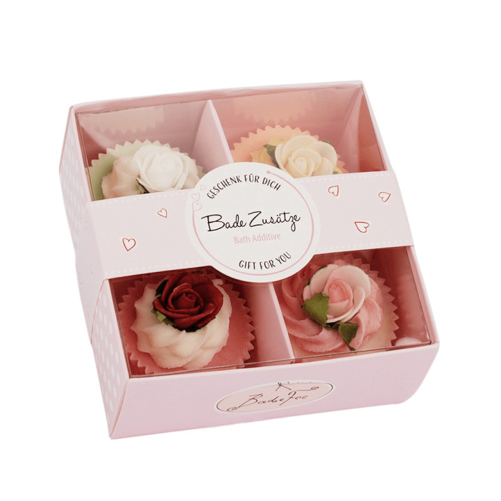 Coffret de 4 Cakes crémeux pour le bain COLOR BOUQUET