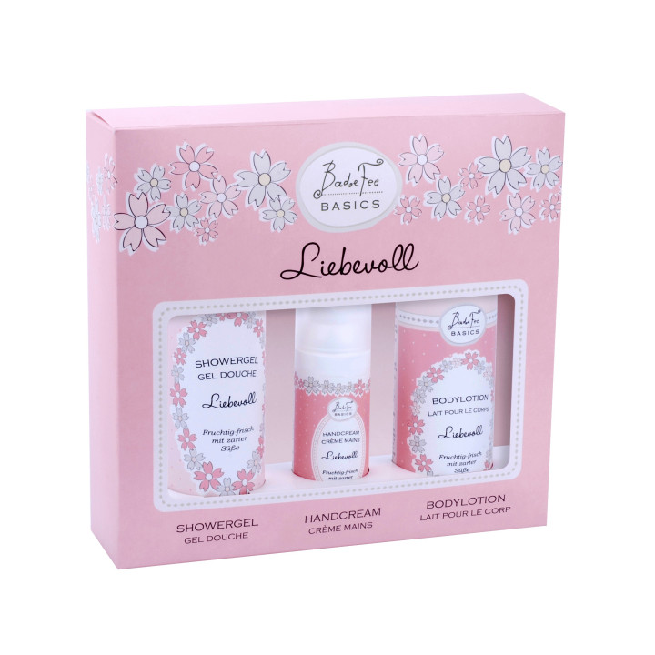 Coffret pour le corps BASICS, senteur Fraise/Rhubarbe