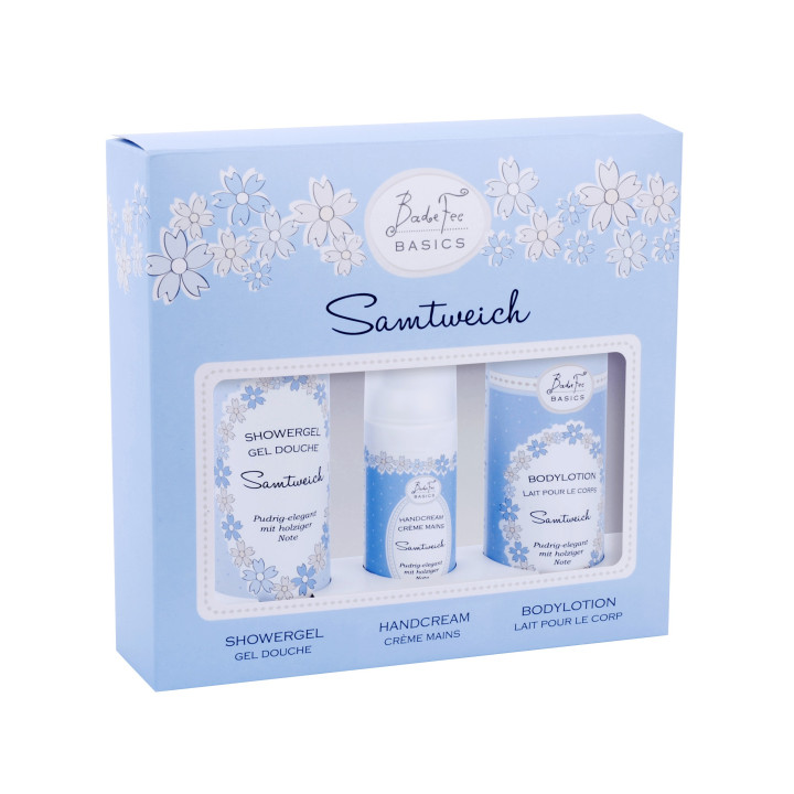Coffret pour le corps BASICS, senteur Agrumes/Jasmin/Bois de santal/Ambre
