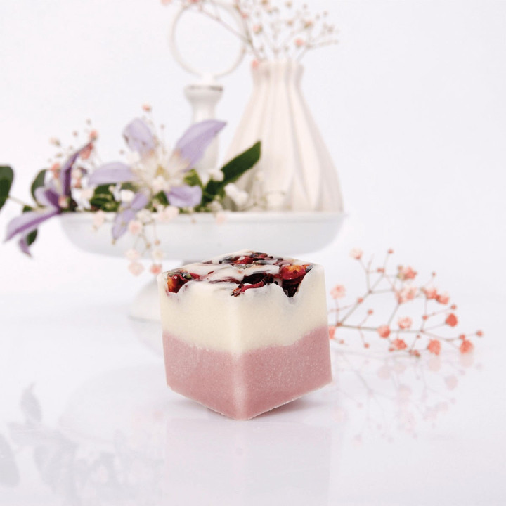 Cube de bain crémeux 50g MIX ROSE