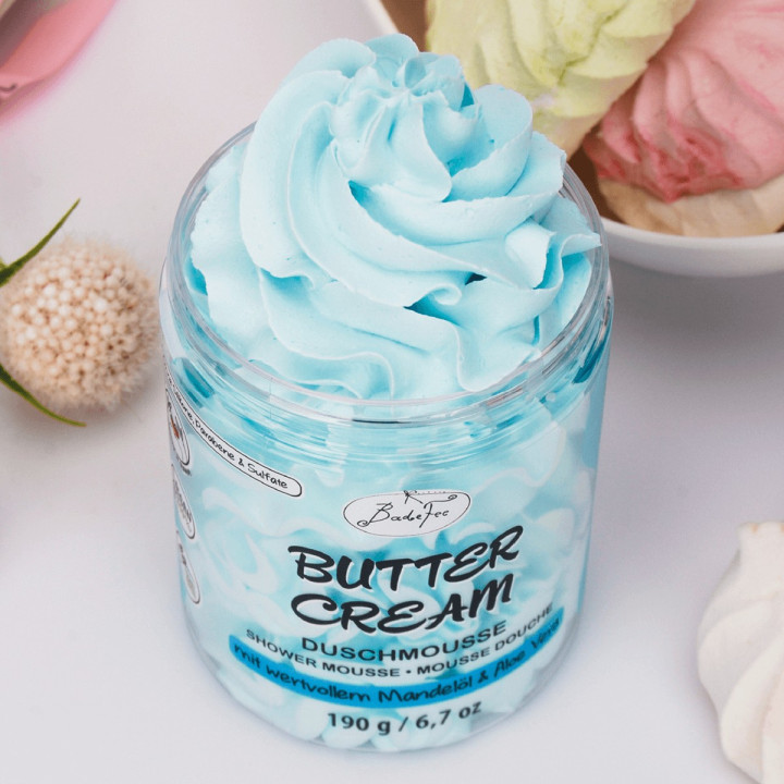 Mousse de douche 190g BUTTER CREAM, senteur Douceur de Lait