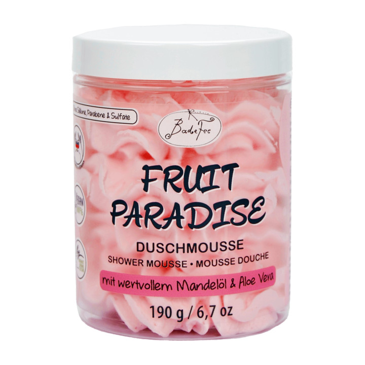 Mousse de douche 190g FRUIT PARADISE, senteur Orange, Grenade