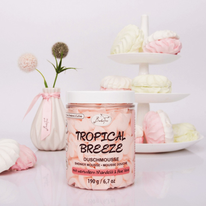 Mousse de douche 190g TROPICAL BREEZE, senteur Grenade