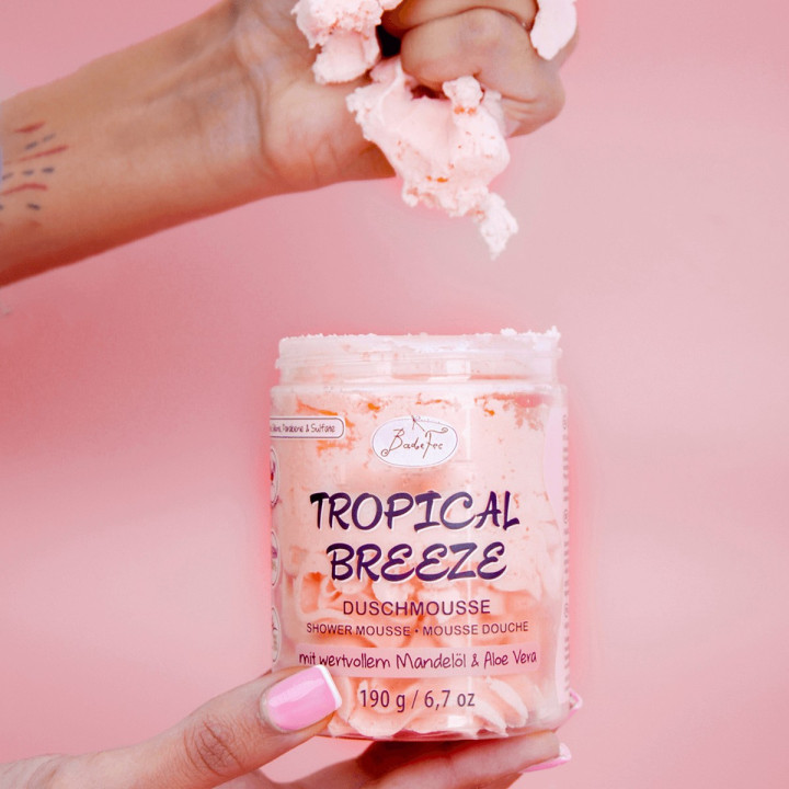 Mousse de douche 190g TROPICAL BREEZE, senteur Grenade