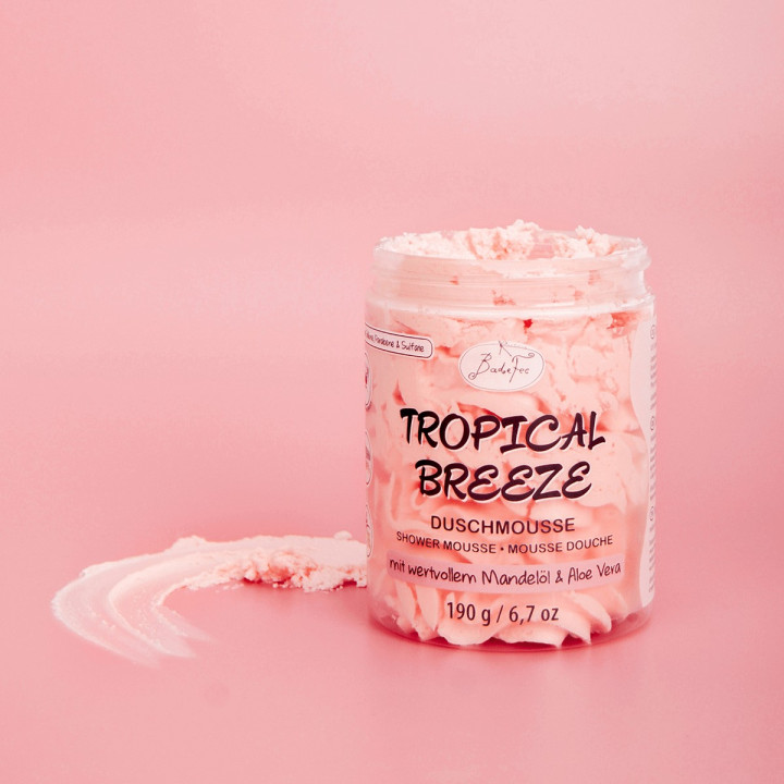Mousse de douche 190g TROPICAL BREEZE, senteur Grenade