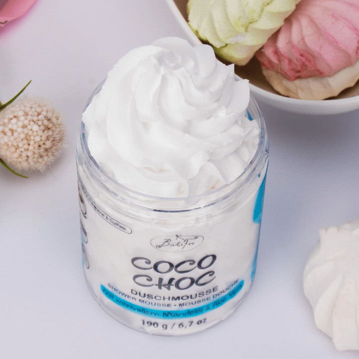 Mousse de douche 190g COCO CHOCO, senteurs Nougat, Chocolat