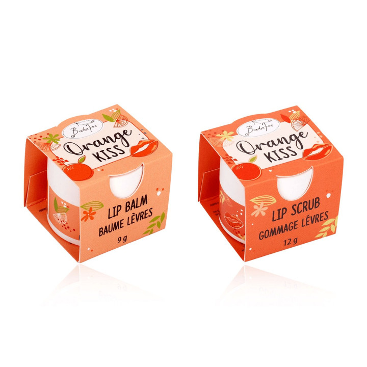 Baume + Gommage lèvres ORANGE KISS