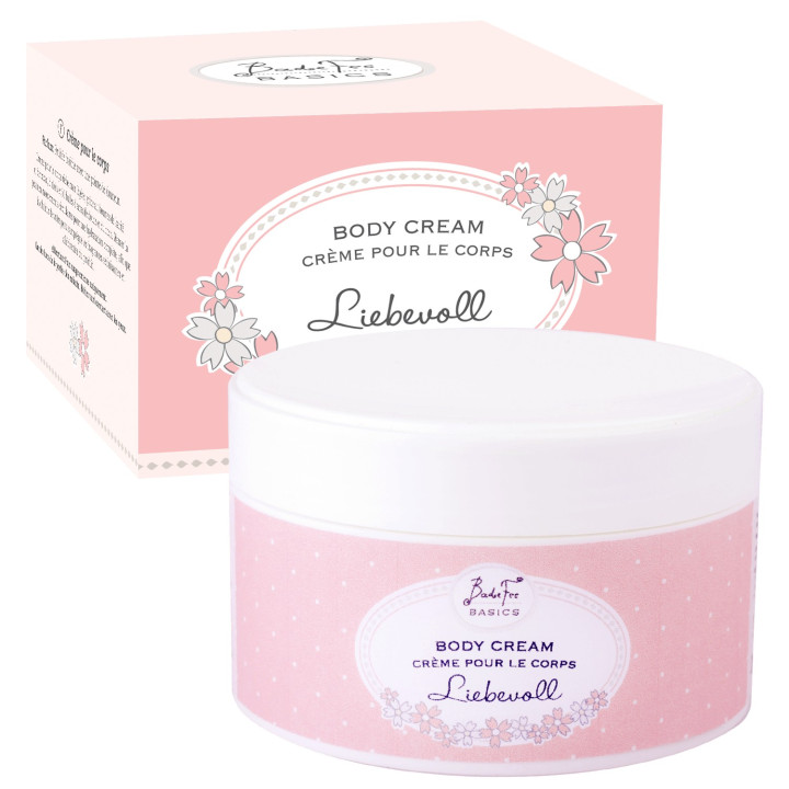 Crème corps 200ml BASICS, senteur Fraise ,Rhubarbe