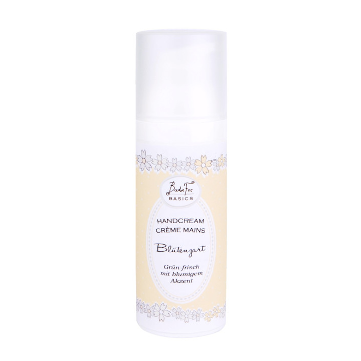 Crème mains 50ml BASICS, senteur Thé vert/Fleurs des prés d'été &Pomme