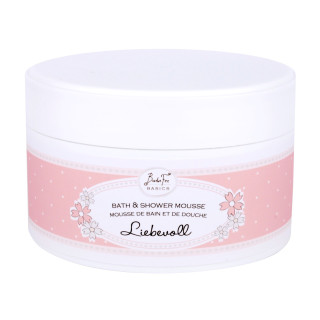 Mousse de douche & bain 200ml BASICS, senteur Fraise/Rubarbe