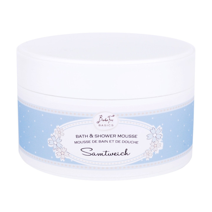 Mousse de douche & bain 200ml BASICS, senteur Agrumes/Jasmin/Bois de santal/Ambre