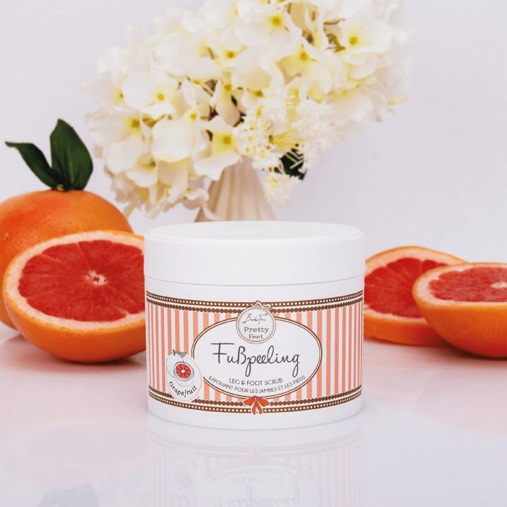 Gommage pour les pieds 370g PRETTY FEET, senteur Pamplemousse
