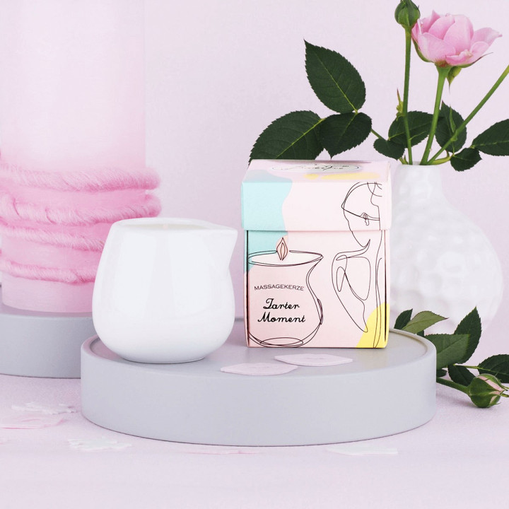 Bougie de massage 70g MOMENT TENDRE, senteur Amande/Coing