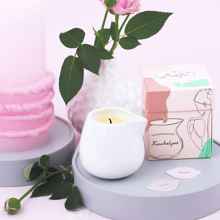 Bougie de massage 70g MOMENT CALIN, senteur Rose