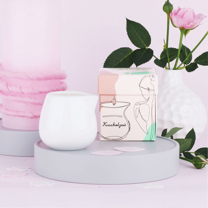 Bougie de massage 70g MOMENT CALIN, senteur Rose