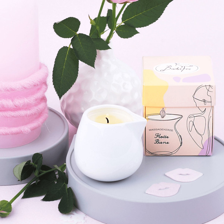 Bougie de massage 70g BEE, senteur Vanille