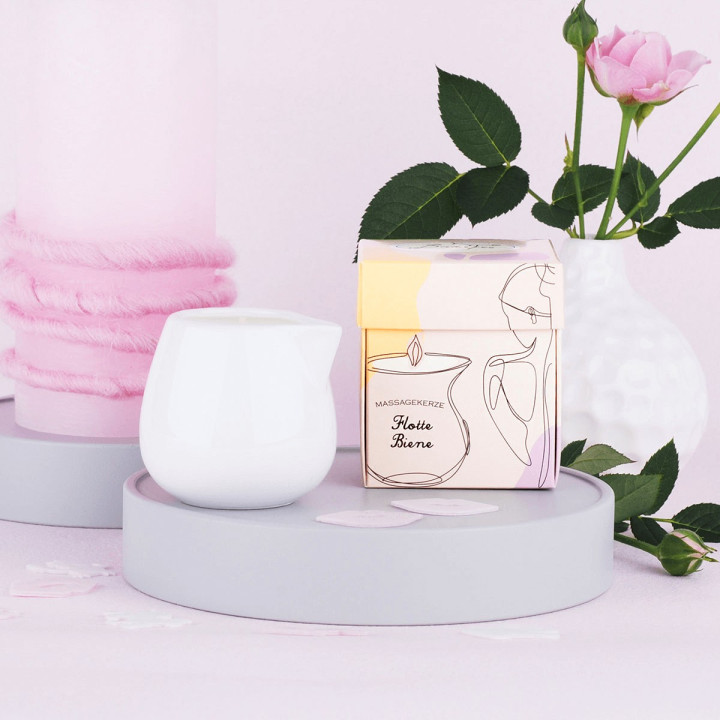 Bougie de massage 70g BEE, senteur Vanille