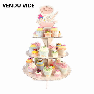 Présentoir crémeux de bain en carton (H: 55 cm / Diamètre : 35 cm) VENDU VIDE