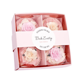 Coffret de 4 Cakes crémeux pour le bain  CHERRY BLOSSOM