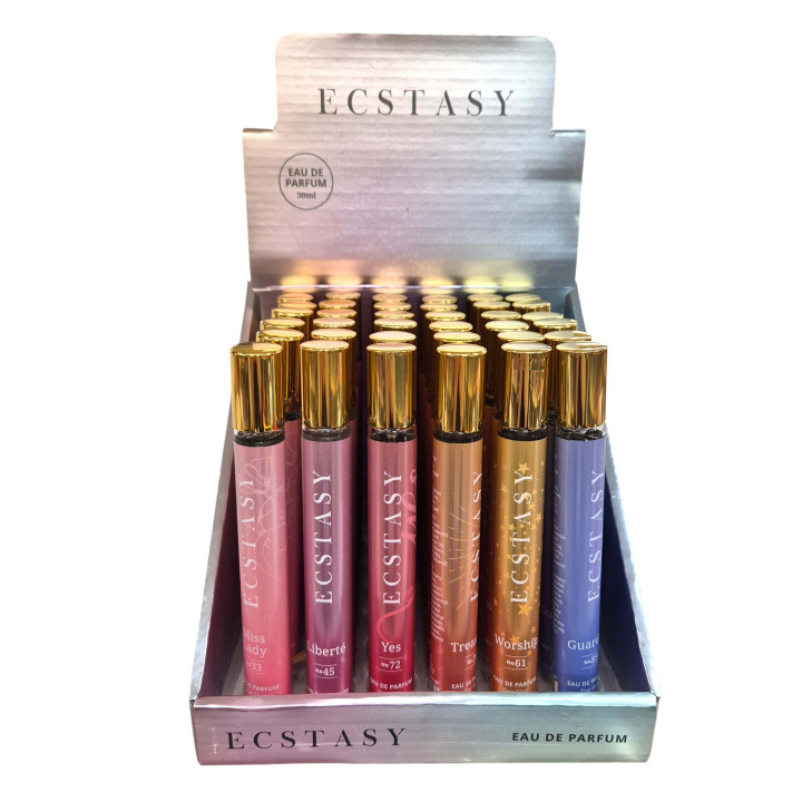 Eau de parfum 30ml ECSTASY FOR HER, 6 modèles assortis