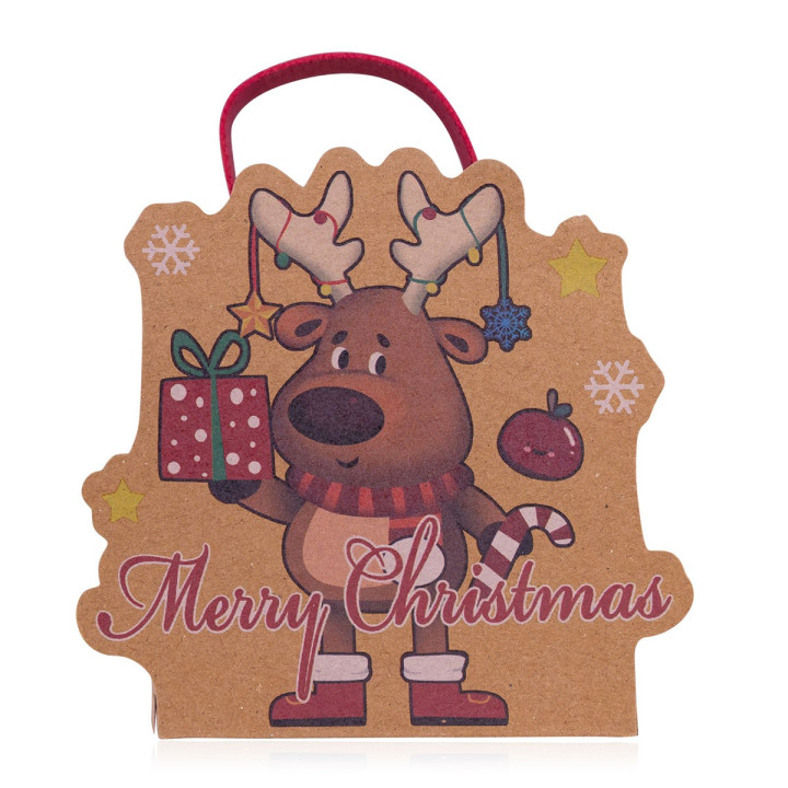 Boite carton à monter (11x11x8 cm), 4 modèles assortis